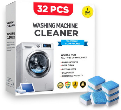 DrumWash 32 Pcs Washing Machine Drum wash Cleaning Tablets | Magic Clean AXE Dishwashing Detergent(32 Tablet)