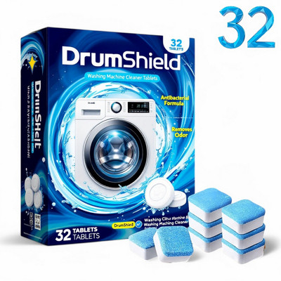 DrumWash 32 Pcs Washing Machine Drum wash Cleaning Tablets | Magic Clean BMX Dishwashing Detergent(32 Tablet)