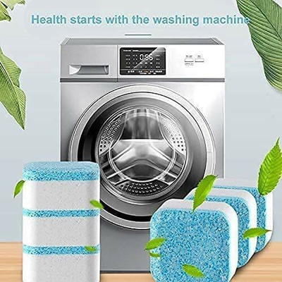 HOPZ Washing Machine Cleaner Tablet 6 Pack All Type Of Front & Top Load Machine Dishwashing Detergent(90 g)