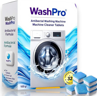 WASHPRO 32 Pcs Powerful Stain Removing Washing Machine Cleaner Dishwashing Detergent(32 Tablet)