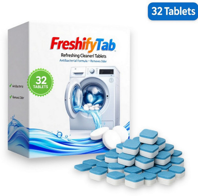 DrumWashing 32 PS Washing Machine Drum wash Cleaning Tablets | Magic Clean AQH Dishwashing Detergent(32 Tablet)