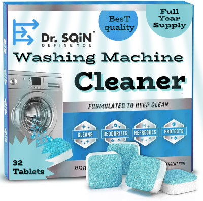 Dr. SQiN Highly Effective Washing Machine Cleaner Tablets, Deep Cleaning Descaler Dishwashing Detergent(32 Tablet)