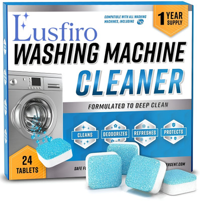 LUSFIRO Washing Deep Cleaner Tablet Effervescent Front and Top Load Machine Dishwashing Detergent(24 Tablet)