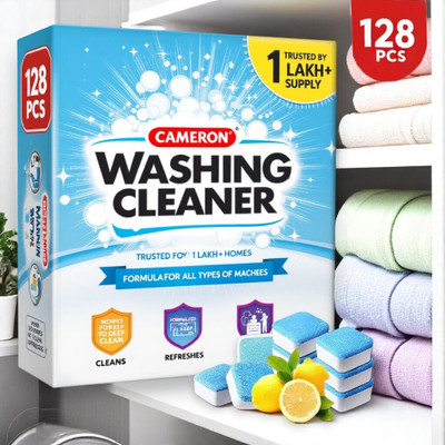 Cameron Washing Machine Deep Drum Cleaner Tablet Quick Dishwashing Detergent(128 Tablet)