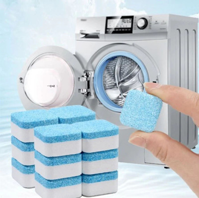 Geek Lab 12 Pcs Deep Cleaner Tablets For All Type Washing Machine, Descaling Powder. Dishwashing Detergent(12 Tablet)