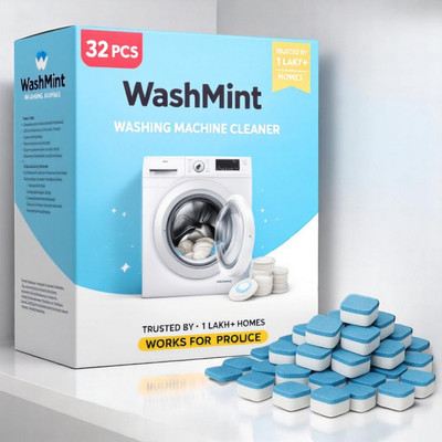DrumWash 32 Pcs Washing Machine Drum wash Cleaning Tablets | Magic Clean AMD Dishwashing Detergent(32 Tablet)