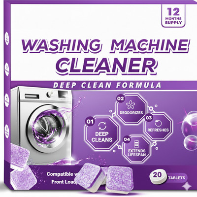 dovila Lavender Fragrance Effervescent Tablet Washing Machine Cleaner Dishwashing Detergent(20 Tablet)