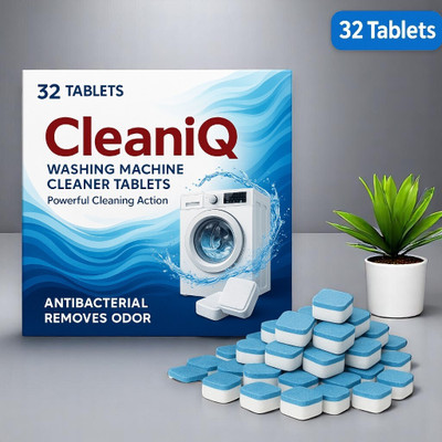 FreshifyTab Washing Machine Cleaning Tablet Deep Cleaner Descaling Tablet Active Dishwashing Detergent(32 Tablet)