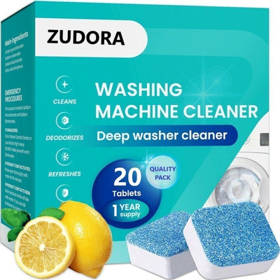 ZUDORA Washing Machine Cleaner - Deep Cleaning Tablets Dishwashing Detergent(20 Tablet)
