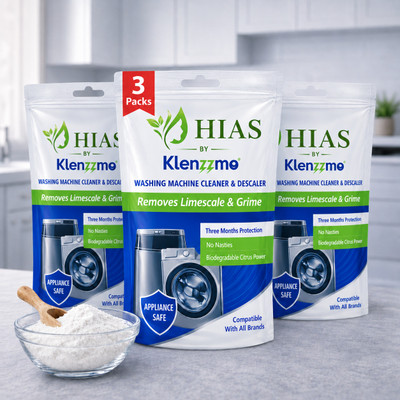 hias Front & Top Load Washing Machine Drum Cleaner Powder & Descaler Powder Dishwashing Detergent(300 g)