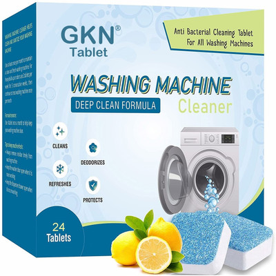 GKN Washing Machine Tub & Drum Cleaning Tablet Detergent For All Company Machine Dishwashing Detergent(24 Tablet)