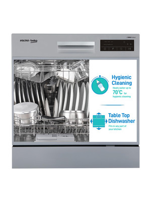 Voltas Beko by A TATA Product DT8S Free Standing 8 Place Settings Dishwasher