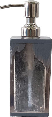 M R HANDICRAFT Ash Grey Rectangular Soap Dispenser Polyresin Bathroom Set(Pack of 1)