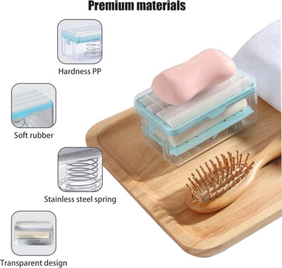 SellVera Foaming Soap Roller Saver with Drain Holes and Travel Laundry Rolling Soap Bar 500 ml Soap Dispenser(Multicolor)