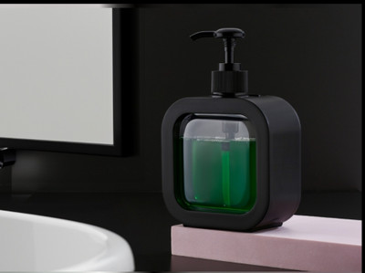 MOXI Transparent Liquid Dispenser Plastic Bathroom Set(Pack of 1)