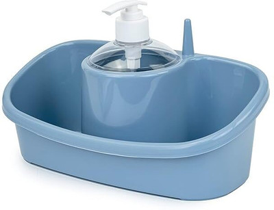 Khedu Fab 3 in 1 Hand wash Liquid Soap Dispenser Plastic Bathroom Set(Pack of 1)