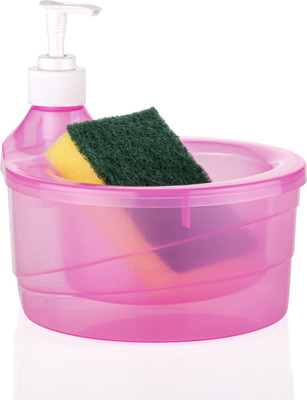 OFFYX Dispenser for Liquid Soap,Gel,Shampoo, Sanitizer Use for Dishwash,Sink Cleaning Plastic Bathroom Set(Pack of 1)