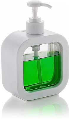 MAHADEV ENTERPRISE Generic Liquid Soap Dispenser Plastic 300 ML For Home & Kitchen Plastic Bathroom Set(Pack of 1)