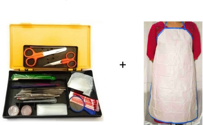 CISCA Dissection Box Specially Designed For Students (Stainless Steel) With Apron Dissection Kit