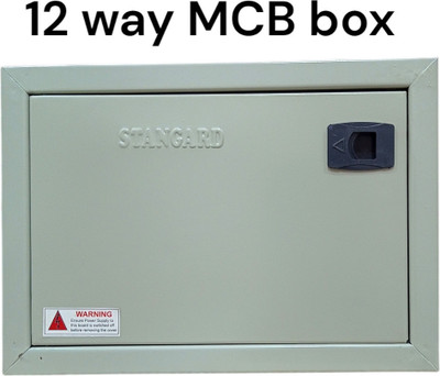 Stangard 12 Way MCB box/Power Distribution box 12 Way double door Distribution Board