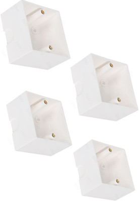 b'five 1 & 2M Modular Surface Box (B092), Pack of 4 Distribution Board