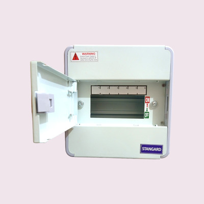 Stangard 6 way MCB box/double door (6 way) Metal body Distribution Board