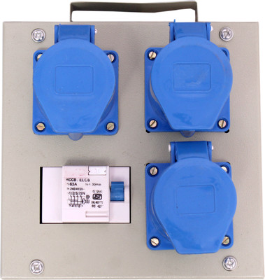 Creative Culture Creative_ 16A 3 Pin Plug and Socket DP RCCB With Metal Box Distribution Board Distribution Board