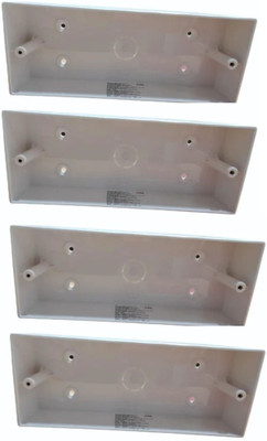 b'five 8M Hz Modular Surface Box (B097), Pack of 4 Distribution Board