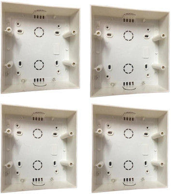 b'five 8M (Sq) Surface Mounted Box (B096), Pack of 4 Distribution Board
