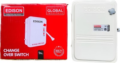 Edison Change Over 32-Amps 240 Volt 2 Pole Switch (White) Powder Coated Distribution Board