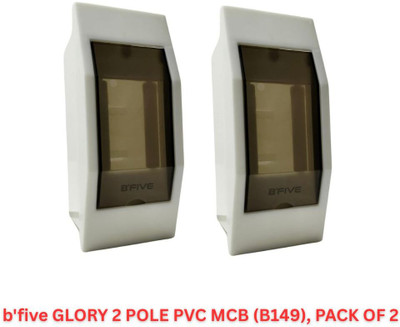 b'five GLORY 2 POLE PVC MCB (B149), PACK OF 2 Distribution Board