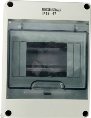 Influxx INFLEX_147 4 WAY MCB BOX Clear MCB POWER Distribution Distribution Board