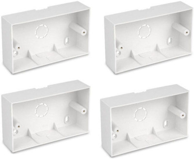 b'five 4M Modular Surface Box (B094), Pack of 4 Distribution Board