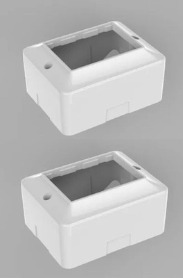 b'five 3M Modular Gang Box (B083), Pack of 2 Distribution Board