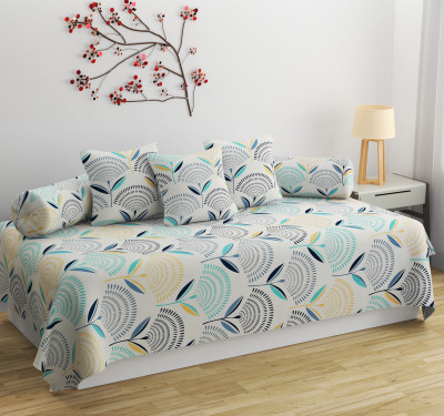 LOPUNNY Polycotton Abstract Diwan Set(Blue)