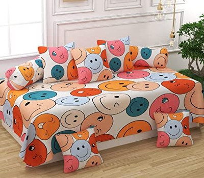 Newigi Polycotton Cartoon Diwan Set(Multicolor)