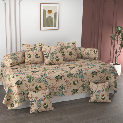 ZCI Cotton Abstract Diwan Set(Multicolor)