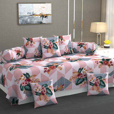 ZCI Cotton Abstract Diwan Set(Multicolor)