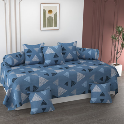 ZCI Cotton Abstract Diwan Set(Multicolor)