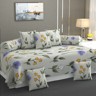 ZCI Cotton Abstract Diwan Set(Multicolor)