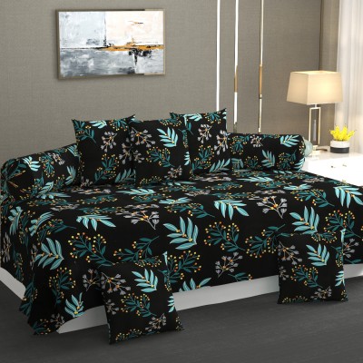 Casa Confort Cotton Abstract Diwan Set(Multicolor)