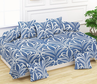 KURRY HOME FURNISHING Polycotton Abstract Diwan Set(Multicolor)