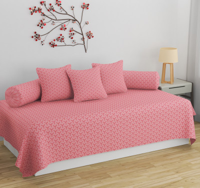 Apala Cotton Abstract Diwan Set(Peach)