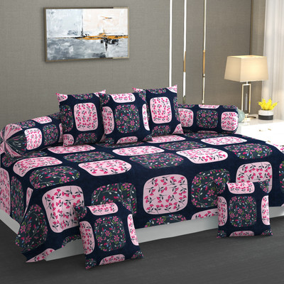 ZCI Cotton Abstract Diwan Set(Multicolor)