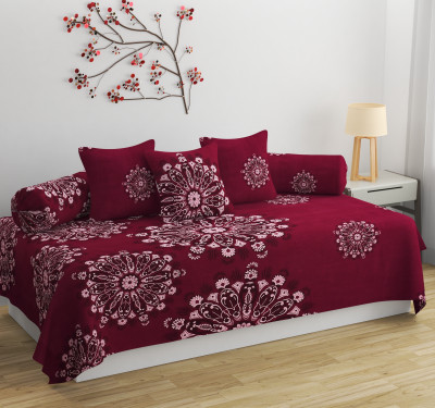 Rvans Creations Cotton Abstract Diwan Set(Blue)