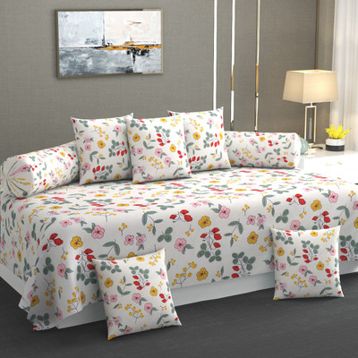ZCI Cotton Abstract Diwan Set(Multicolor)