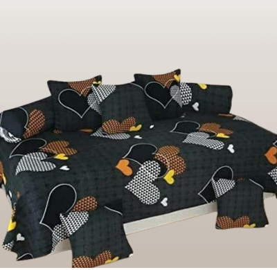 MAHADEV CREATION Cotton Floral Diwan Set(Multicolor)