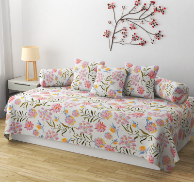 Flipkart SmartBuy Cotton Abstract Diwan Set(Multicolor)