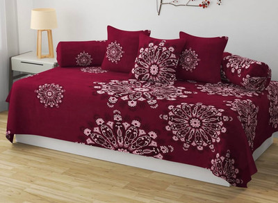hargunz Polycotton Floral Diwan Set(Multicolor)