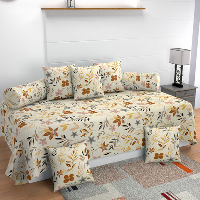 SHAKYAHOMETEX Cotton Floral Diwan Set(Multicolor)